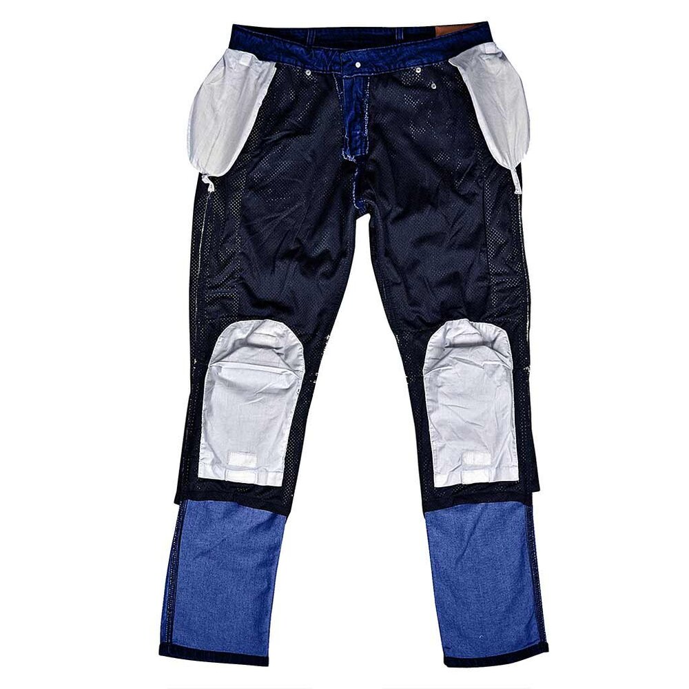 RIDERACT® Men Dark Blue Pant With CE Armors Casual Biker Denim Jeans NEW - Picture 6 of 9